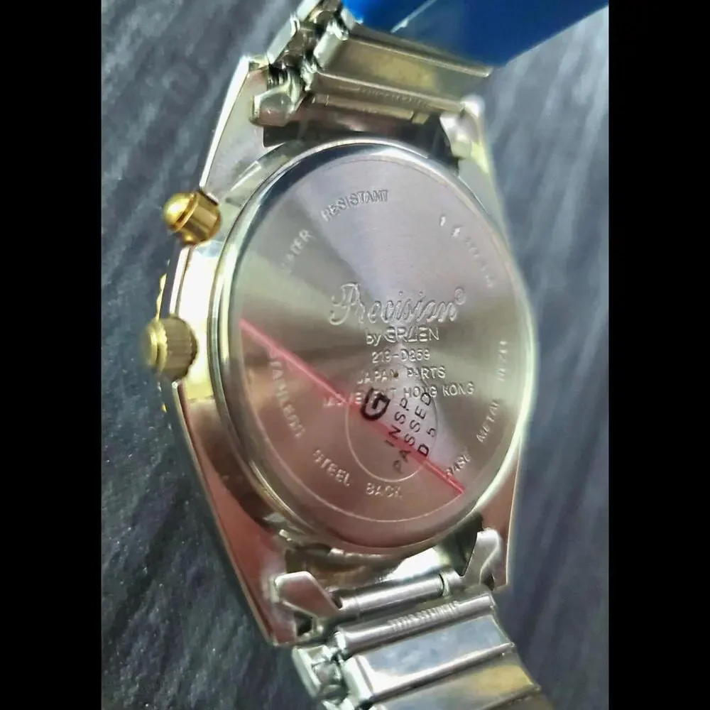 NOS Rare Gruen Embassy Fluted President Lite Dial‎ Mens Watch